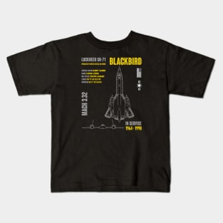 Lockheed SR-71 Blackbird Kids T-Shirt